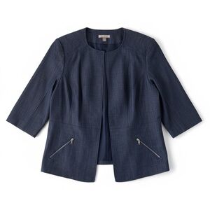 Roz & Ali Women’s Jacket Blue Size 1X